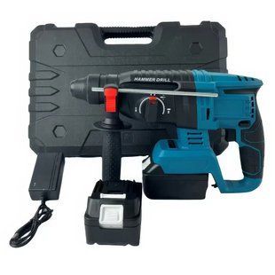 Дриль-перфоратор з 2 акумуляторами 48V у пластиковому кейсі Hammer Drill Акумуляторний друль-перфоратор 2529467773 фото