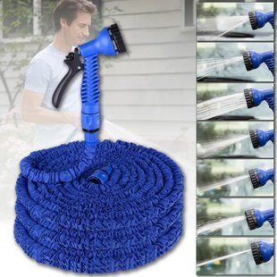 Шланг садовий 120 м для поливу з розпилювачем 7 режимів роботи V-HOSE PRO Синій 2566369748 фото