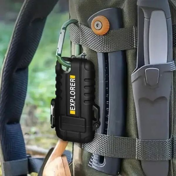 Запальничка Дугова електроімпульсна водонепроникна EXPLORER від USB 2181711207 фото
