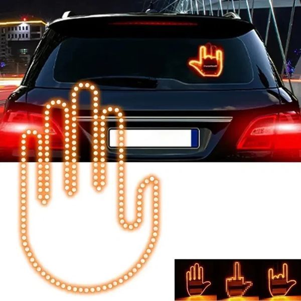 Світлодіодна рука LED-лампа з жестами для авто Hand Light з пультом керування 2141186760 фото