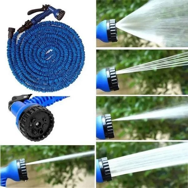 Шланг садовий 120 м для поливу з розпилювачем 7 режимів роботи V-HOSE PRO Синій 2566369748 фото