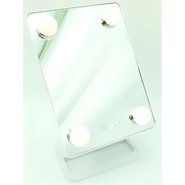Компактне дзеркало з підсвіткою для макіяжу MCH Cosmetie Mirror 360 Rotation Angel з LED-підсвіткою для дому 1760369532 фото