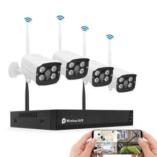 Комплект відеоспостереження на 4 камери NVR KIT 601 Wi-Fi 4CH з реєстратором 2118823210 фото