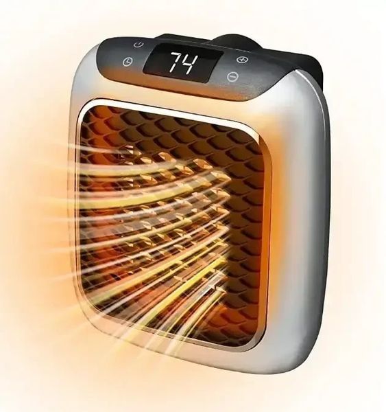 Нагрівач портативний з пультом Heater Turbo 800 Wt Керамічний мініігрівач дуйчик від мережі 2474059014 фото