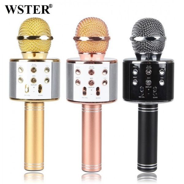 Bluetooth-мікрофон для караоке зі зміною голосу WSTER WS-858 1036617517 фото