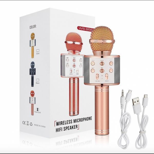 Bluetooth-мікрофон для караоке зі зміною голосу WSTER WS-858 1036617517 фото