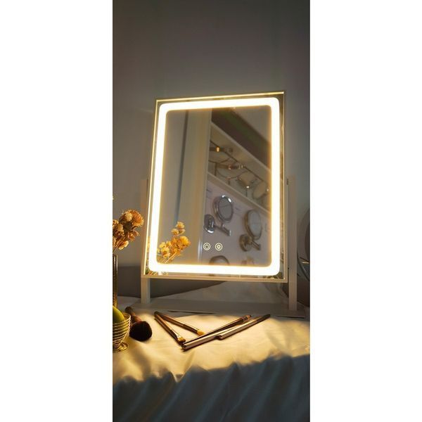 Дзеркало з LED-підсвіткою прямокутне косметичне дзеркало LED Lamp Mirror 1876484000 фото