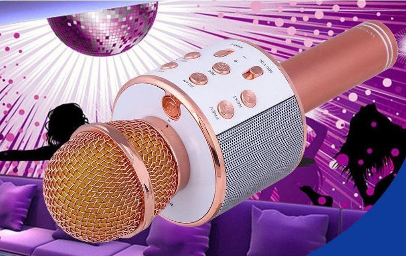 Bluetooth-мікрофон для караоке зі зміною голосу WSTER WS-858 1036617517 фото