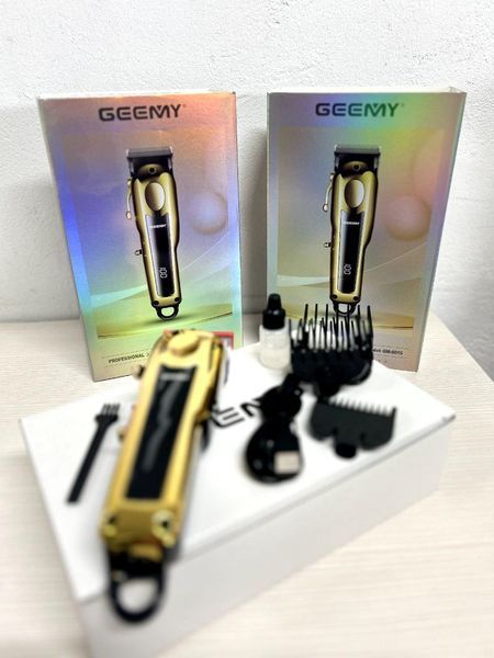 Машинка для стриження волосся Geemy GM-8015 вібраційна з насадками 3-6-10-13 мм 2104127677 фото