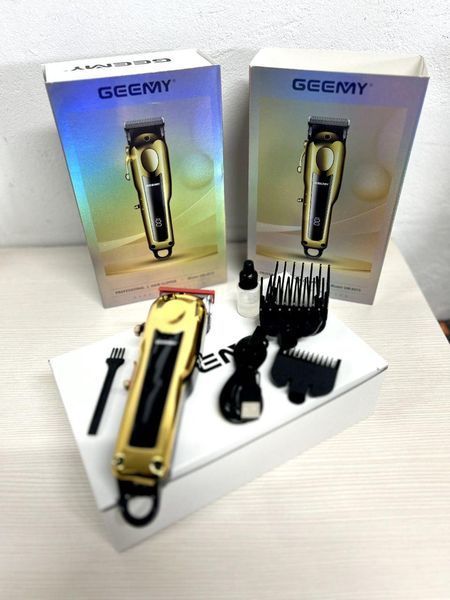 Машинка для стриження волосся Geemy GM-8015 вібраційна з насадками 3-6-10-13 мм 2104127677 фото