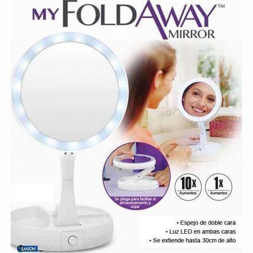 Складане дзеркало для макіяжу з Led-підсвіткою My Fold Away Mirror 816762112 фото