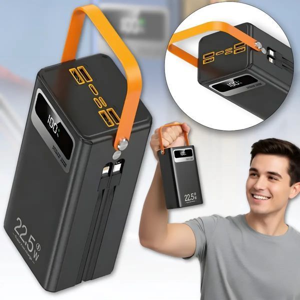 Мобільна Зарядна Станція 50000mAh TUGII-Y105 (22.5W) + Потужний LED-Прожектор та Кабелі 2911461566 фото