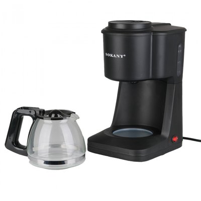 Кавоварка крапельна Sokany SK-124 Cofee Maker 950W 600ml еспресо машина SK124B фото