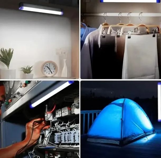 Акумуляторна світлодіодна LED-лампа з магнітним кріпленням 70 см T550 Портативна USB лампа 3025253590 фото