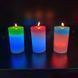 Декоративна воскова свічка з ефектом полум'я і LED-підсвіткою Candles magic 7 кольорів RGB 1964981443 фото 5
