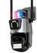Вулична охоронна поворотна WIFI камера Dual Lens Zoom 8MP сирена, зум, iCSee віддаленим доступом онлайн 2013892415 фото 4