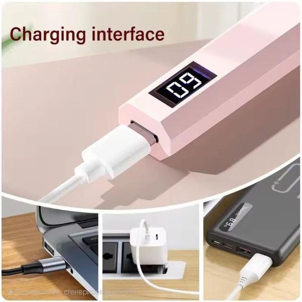 Ультрафіолетова світлодіодна лампа для нігтів USB AND 1-44 Рожевий 2543933205 фото