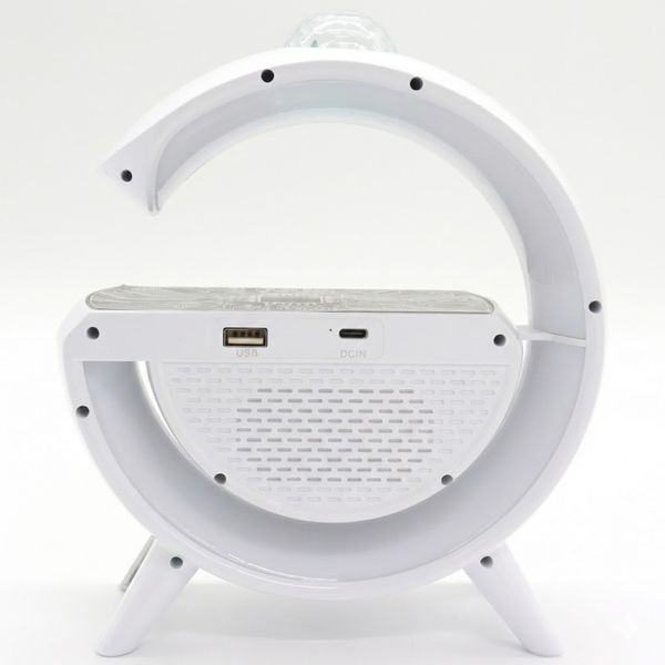 Лампа-нічник із бездротовою зарядкою, Bluetooth-колонкою і RGB LED-підсвіткою 15 Вт + дискокуля, YN-2366 2894130255 фото