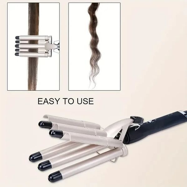 Щипці для Завивки Керамічні на 5 хвиль hair curler KR-8832 Золотистий 2474717800 фото