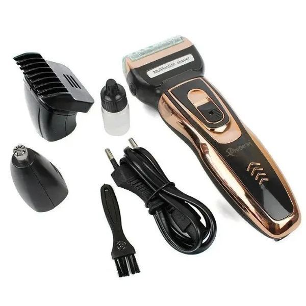Набір для стриження Gemei GM 595 Hair Trimmer  електробритва, тример із насадками Джемей 2272546917 фото