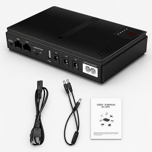 Портативне джерело безперебійного живлення для роутера на 10400mAh DC1018P UPS для роутера WiFi 3024702128 фото