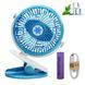 Портативний настільний мінівентилятор Moltis на прищіпці Mini Fan WX 6503 ABS-пластик Blue 2241558958 фото 1