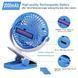 Портативний настільний мінівентилятор Moltis на прищіпці Mini Fan WX 6503 ABS-пластик Blue 2241558958 фото 4