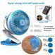 Портативний настільний мінівентилятор Moltis на прищіпці Mini Fan WX 6503 ABS-пластик Blue 2241558958 фото 9