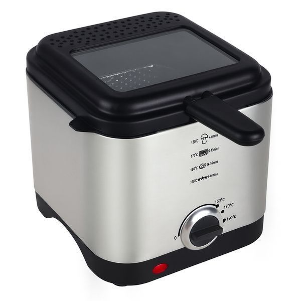 Фритюрниця Crownberg CB-5542 1,5 л 1200 Вт з терморегулятором і антипригарною чашею 2856897911 фото