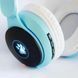 Бездротові навушники "Кошичі вушка" CatEar ST77M з підсвіткою RGB Bluetooth MP3 плеєр Blue 2048940005 фото 4