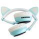 Бездротові навушники "Кошичі вушка" CatEar ST77M з підсвіткою RGB Bluetooth MP3 плеєр Blue 2048940005 фото 3