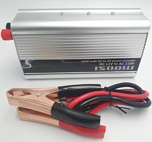Інвертор автоперетворювач напруги 12-220 в 1500 Вт і USB-виходом 12 V 220 V 1500 W Power Inverter 1761140457 фото