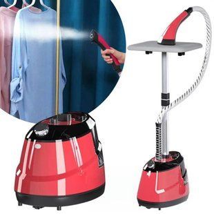 Відпарювач вертикальний для одягу Garment Steamer 2000W Червоний Паровий прас для всіх типів тканини 2587789871 фото
