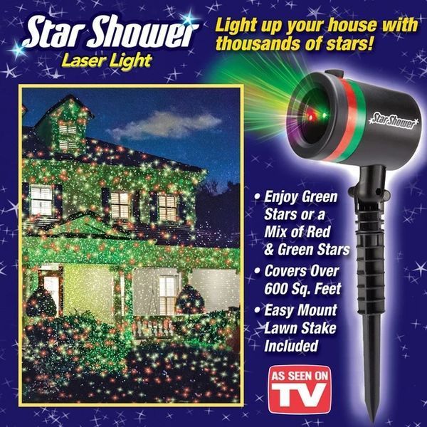 Лазерний проєктор &mdash; гірлянда на будинок STAR SHOWER Laser Light святкове освітлення рухомі точки 2301097738 фото