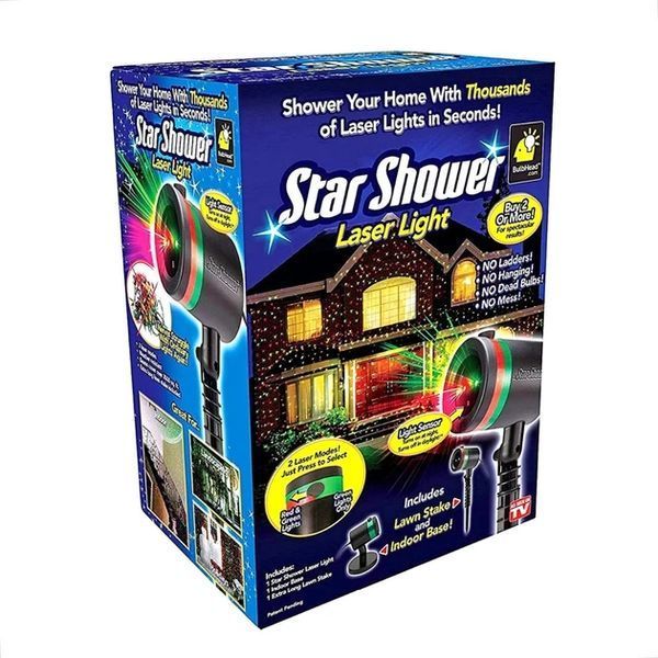 Лазерний проєктор &mdash; гірлянда на будинок STAR SHOWER Laser Light святкове освітлення рухомі точки 2301097738 фото