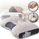 Ортопедична прямокутна подушка 48x74 см з підтримкою шиї та спини Pillow-01 Біло-сіра 2770318029 фото 1