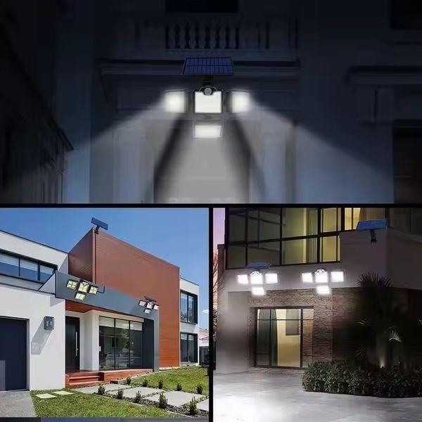 Сонячний вуличний LED-світильник Solar Lights Outdoor 122&ndash;138 LED з датчиком руху та захистом IP65 2885859174 фото