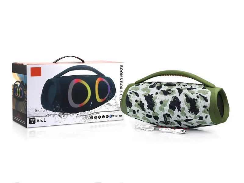 Мінідинамік Bluetooth RGB B21 з підсвіткою, портативна бездротова колонка 3029029836 фото