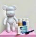 Флюїдне ведмежатко fluid bear bearbrick, 23 см, з фарбами YELLOW 2131274397 фото 3
