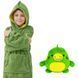 Дитячий плед-толстовка Huggle Hoodie &laquo;Лісова пригода&raquo; (зелений) &mdash; затишний плед-худі 3 в 1 для ігор і відпочинку 2800254945 фото 2
