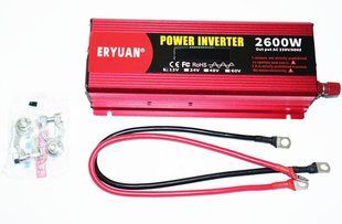 Перетворювач напруги інвертор Eryuan 2600W LCD DC/AC 12V-220V з чистою синусоїдою і вольтметром 2385848305 фото