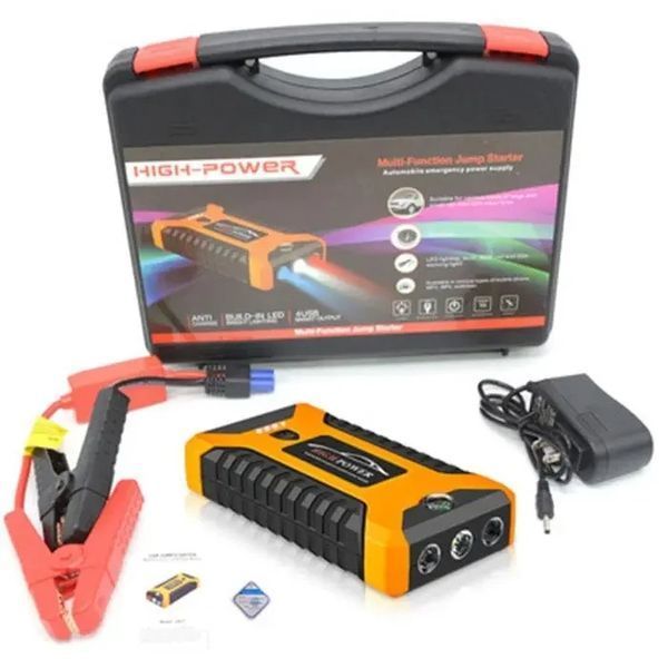Пускозарядний автомобільний пристрій Jumpstarter 27JX 12В/2А з акумулятором на 99800mAh і ліхтарем ANS К 1713127008 фото