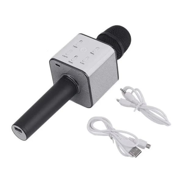 Дитячий бездротовий мікрофон караоке Q7 USB з функцією зміни голосу без чохла 2048957894 фото