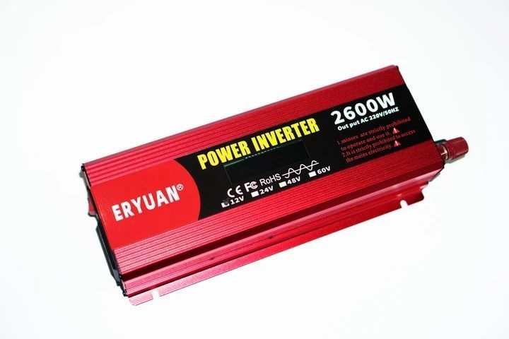 Перетворювач напруги інвертор Eryuan 2600W LCD DC/AC 12V-220V з чистою синусоїдою і вольтметром 2385848305 фото