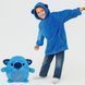 Дитячий плед-толстовка Hugle Hoodie &laquo;Морський бриз&raquo; (синій) &mdash; теплий флісовий плед із рукавами та капюшоном 2800259558 фото 1