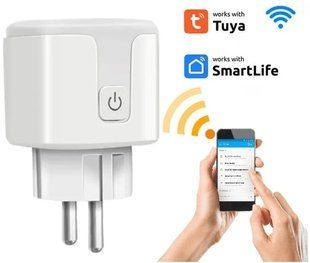 Розумна WiFi-розетка 16 А, Smart 3680 Вт/Ракетка з керуванням через телефон/Інтелектуальна розетка 2692779674 фото