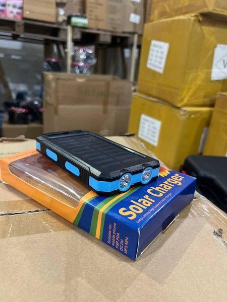 POWER BANK D003 на 30000 mAh і 2 USB із сонячною панеллю 1761232451 фото