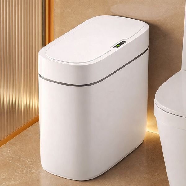 Сенсорне відро для сміття Joybos Smart Automatic 12 л з датчиком руху та системою адсорбції запахів (біле) 2897349145 фото