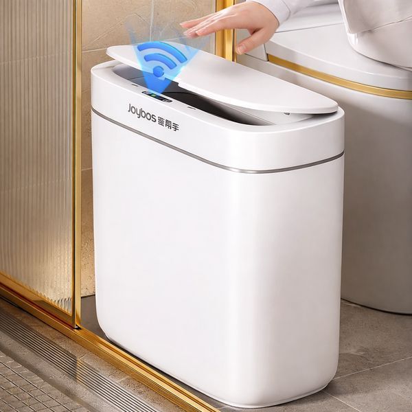 Сенсорне відро для сміття Joybos Smart Automatic 12 л з датчиком руху та системою адсорбції запахів (біле) 2897349145 фото