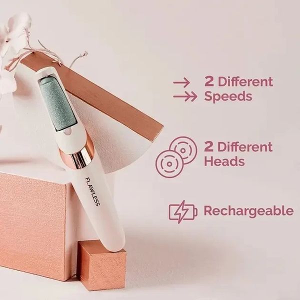 Електрична пилка для ніг Flawless Pedi пемза для педикюру з USB-зарядкою для домашнього використання 2436377697 фото